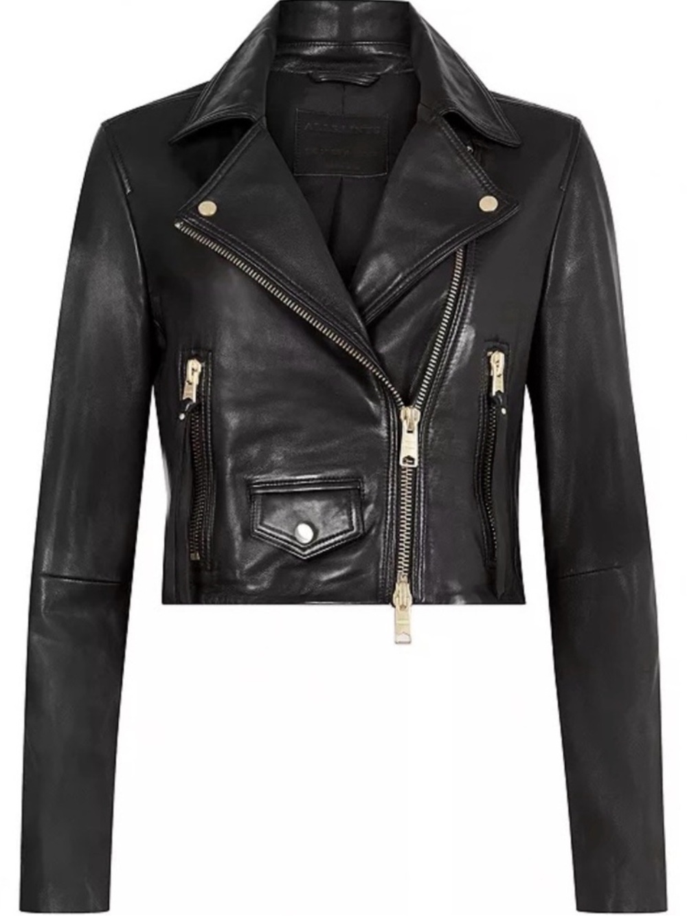 All saints leather jacket